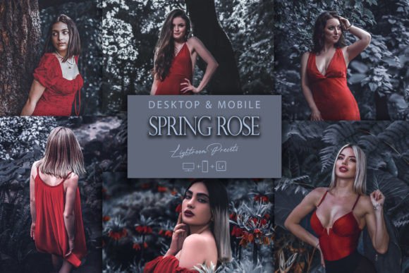 Download 12 Spring Rose Lightroom Presets, Green - Premium Bundle